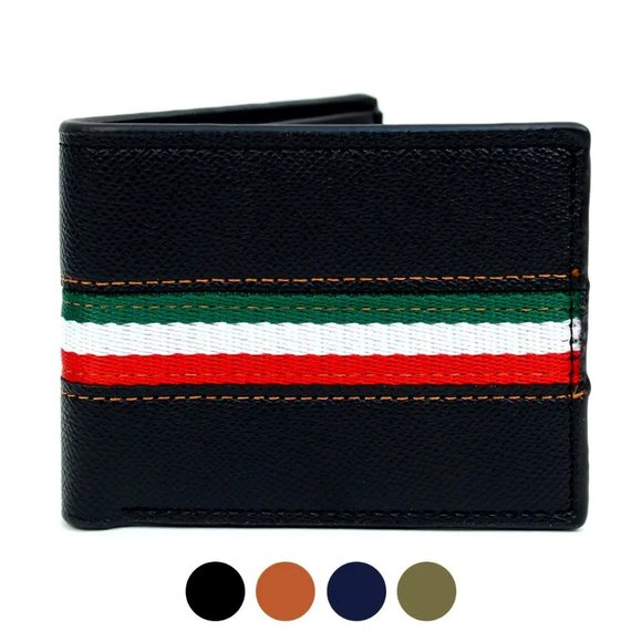 Designer Bi-Fold Leather Wallet